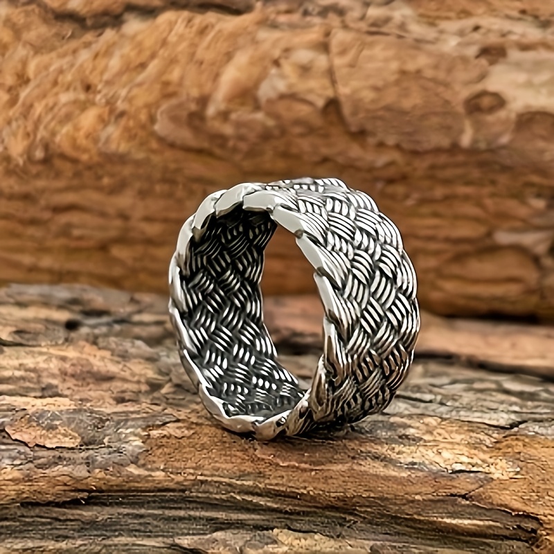 925 Silver Minimalist Twisted Line Index Finger Ring, Gift for Couples